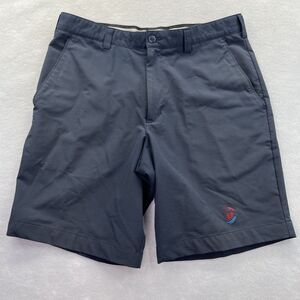 Cutter & Buck CB DryTec Shorts Navy Mens 32 Golf Flat Front Slash Pockets